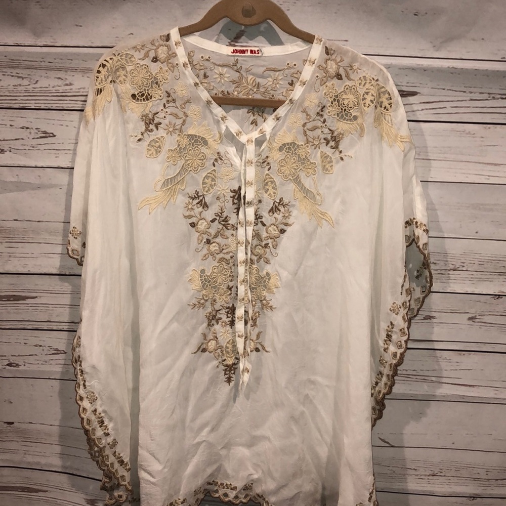 Johnny Was Egypt V neck tunic Poncho